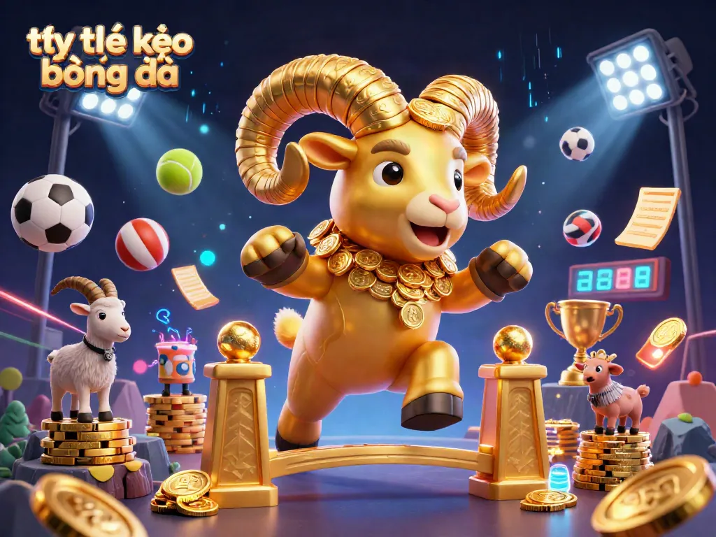 Engage with tỷ lệ kèo bóng đá through an energetic sports betting illustration showcasing dynamic action.